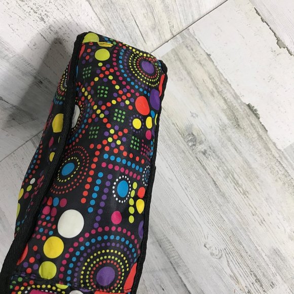 Colorful polka dot nylon shoulder bag tote - Picture 5 of 7